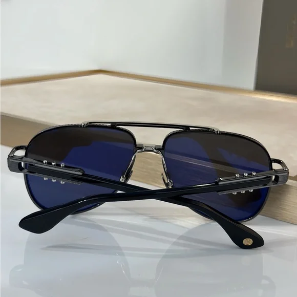 DITA Dark Frame Aviator Sunglasses